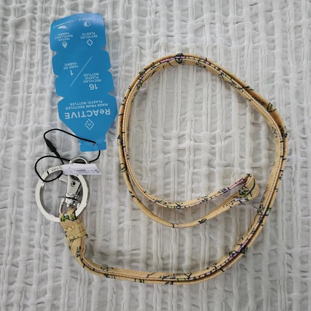 Vera Bradley ReActive Lanyard Sunlit Garden Yellow Floral 26692-12550 NWT